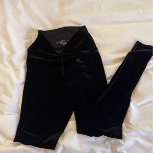 Beyond Yoga Black Velvet Leggings